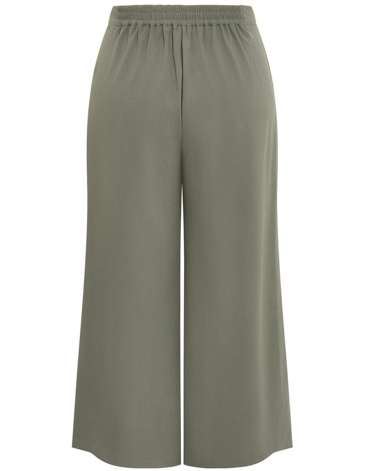 Abbie Wide Leg Pant in Dark Sage image 5