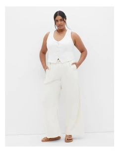 Harley Fit Harlow Wide Leg Jean in Butter