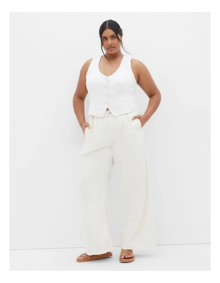 Harley Fit Harlow Wide Leg Jean in Butter image 1