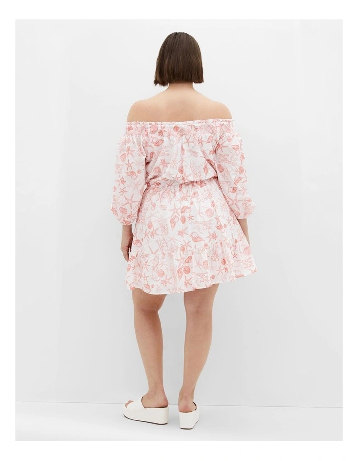 Lorelai Print Mini Dress in Pink image 2
