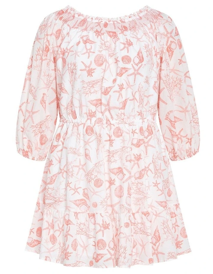 Lorelai Print Mini Dress in Pink image 3