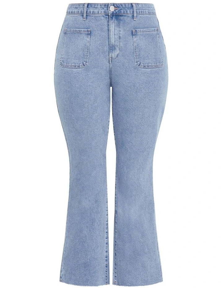 Harley Fit Ellie Wide Leg Jean in Blue image 3