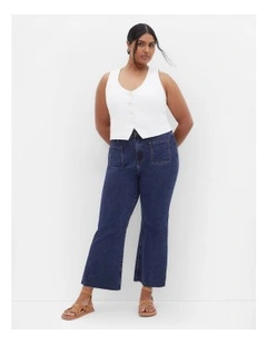Harley Fit Ellie Wide Leg Jean in Blue