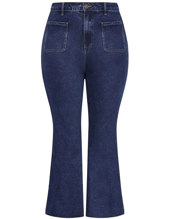 Harley Fit Ellie Wide Leg Jean in Blue image 3