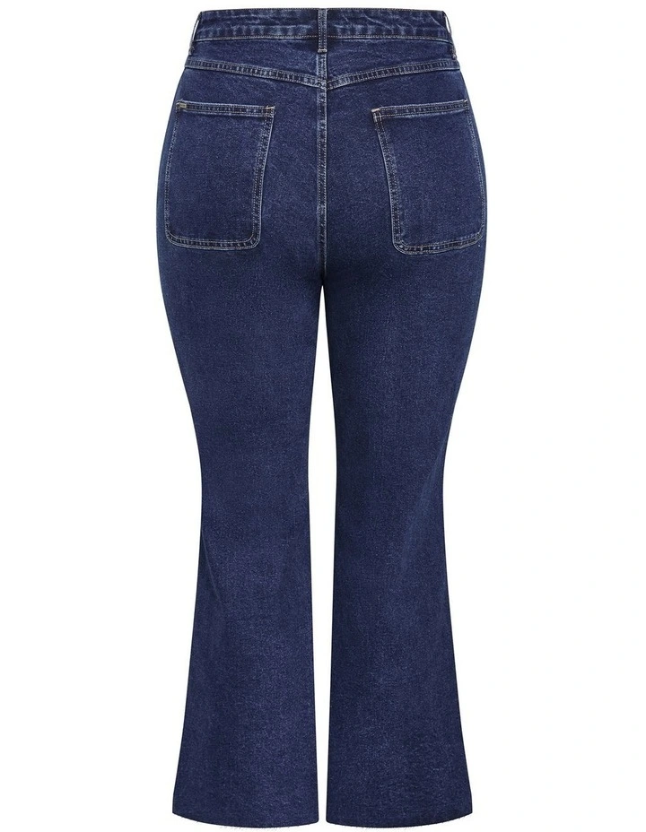 Harley Fit Ellie Wide Leg Jean in Blue image 4