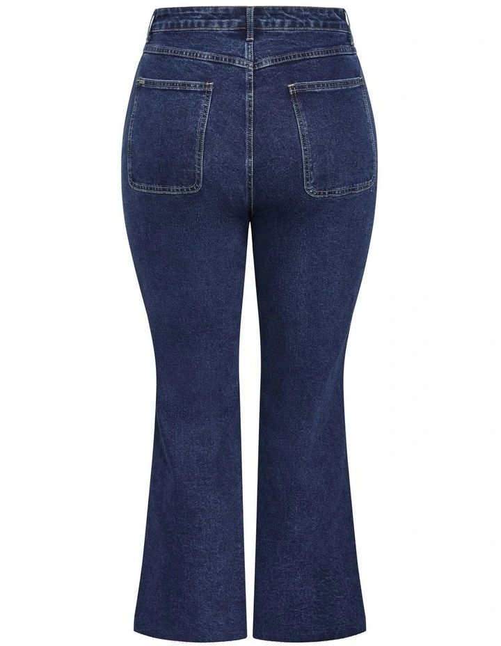 Harley Fit Ellie Wide Leg Jean in Blue image 5