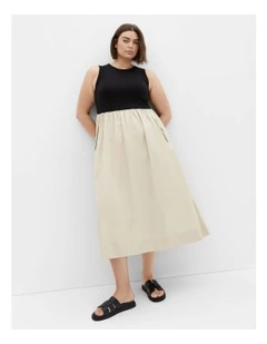 Wren Sleeveless Midi Dress in Multi