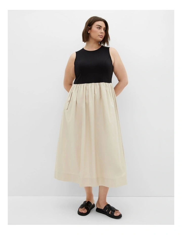 Wren Sleeveless Midi Dress in Multi image 3