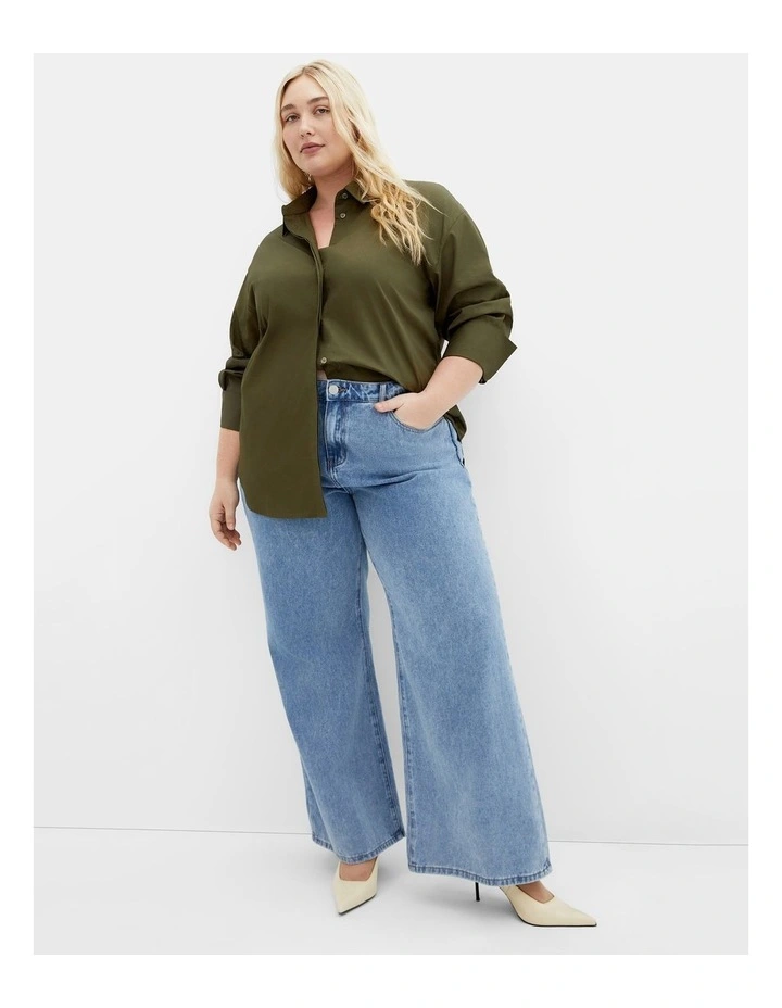 Elise Shirt in khaki image 1