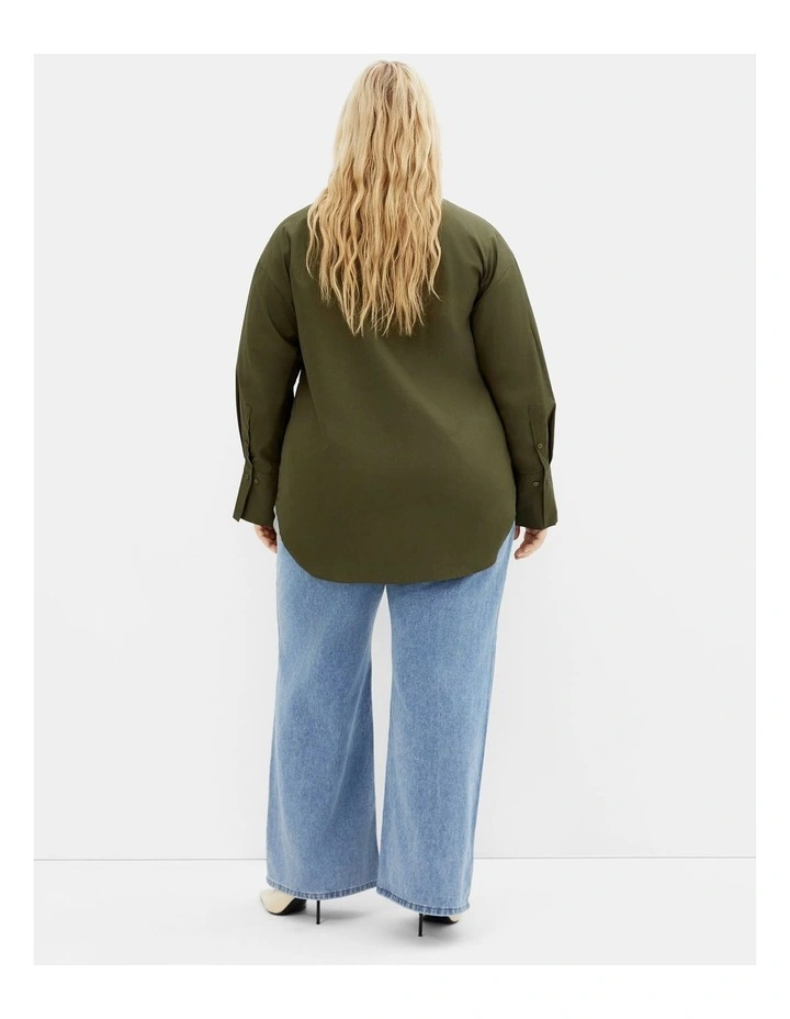 Elise Shirt in khaki image 2