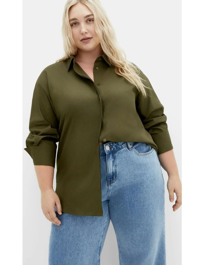 Elise Shirt in khaki image 5