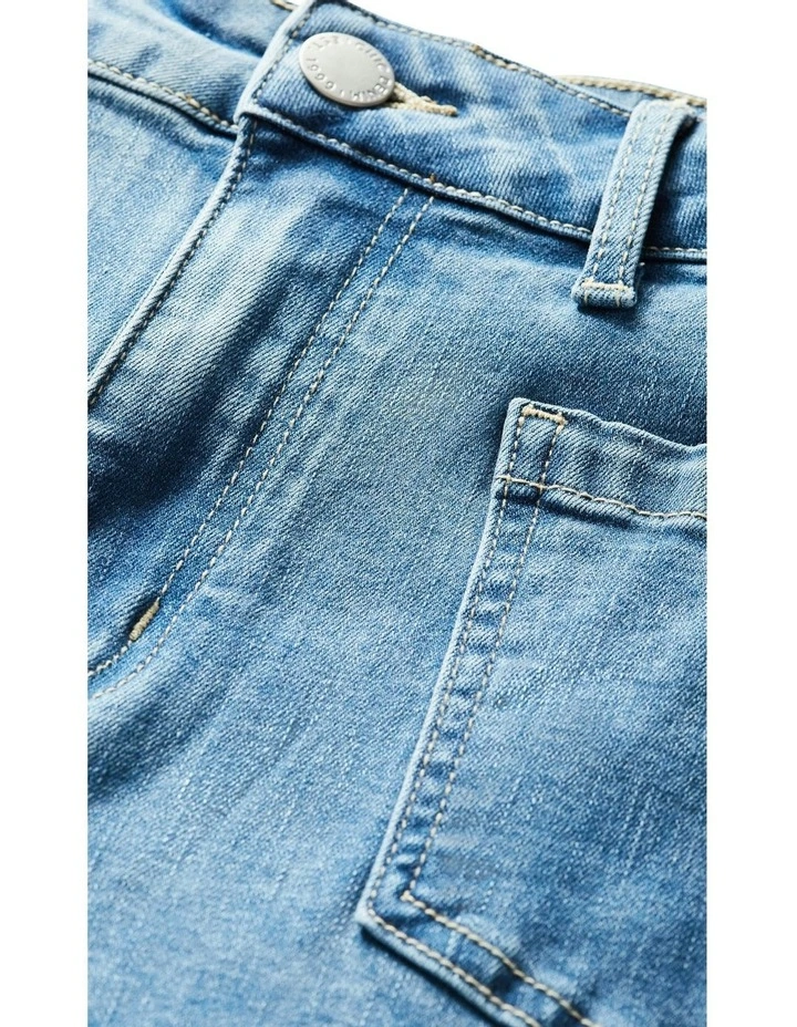 Harley Fit Lara Bootleg Jean in Blue image 6