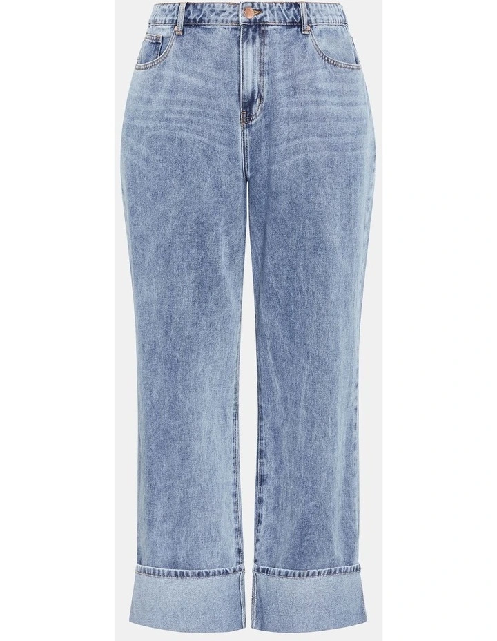 Harley Fit Bella Wide Leg Jean in Blue image 3