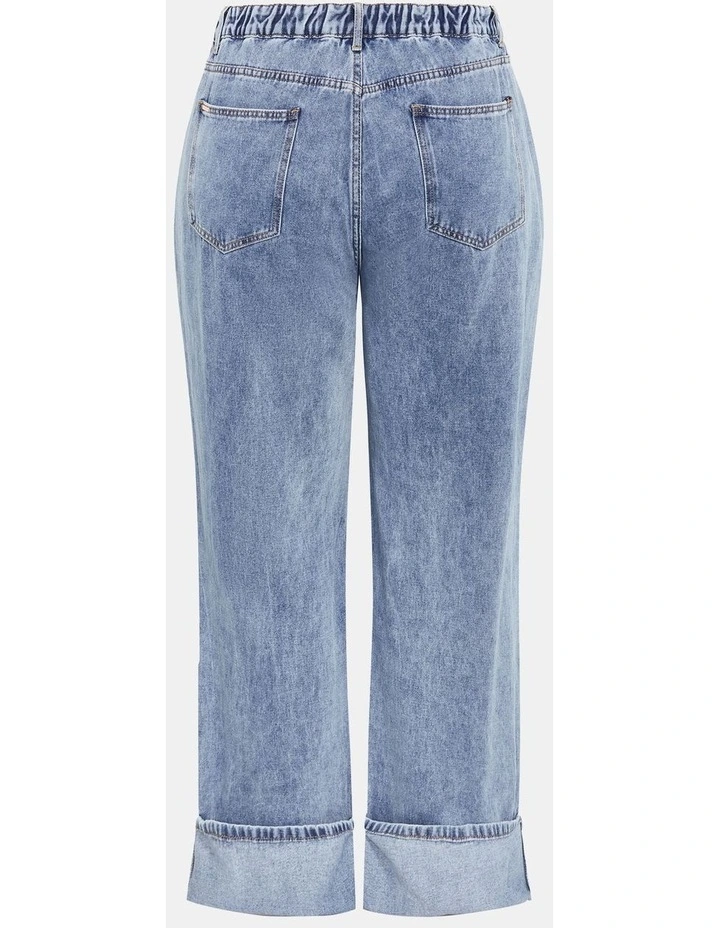 Harley Fit Bella Wide Leg Jean in Blue image 4