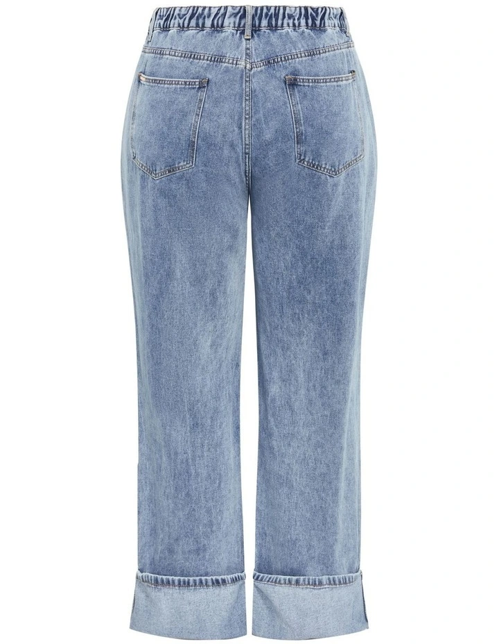 Harley Fit Bella Wide Leg Jean in Blue image 6