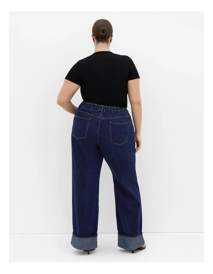 Harley Fit Bella Wide Leg Jean in Blue image 2