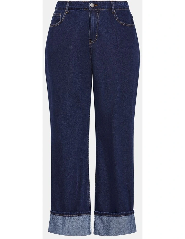 Harley Fit Bella Wide Leg Jean in Blue image 3