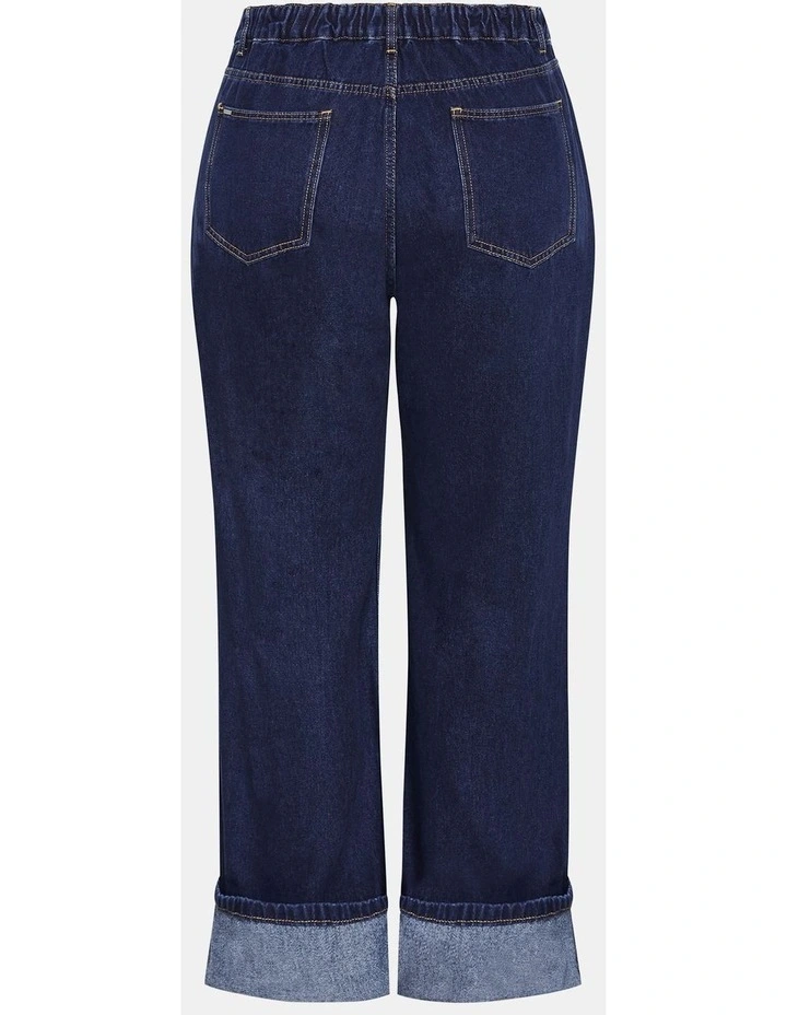 Harley Fit Bella Wide Leg Jean in Blue image 4