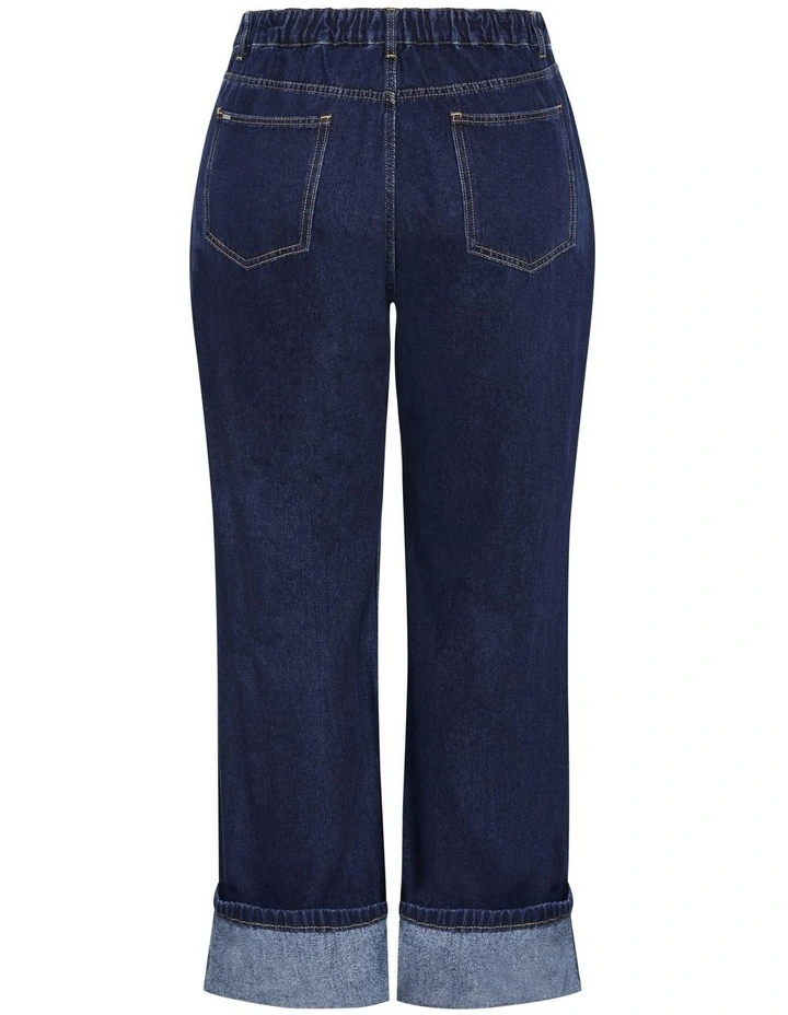 Harley Fit Bella Wide Leg Jean in Blue image 5