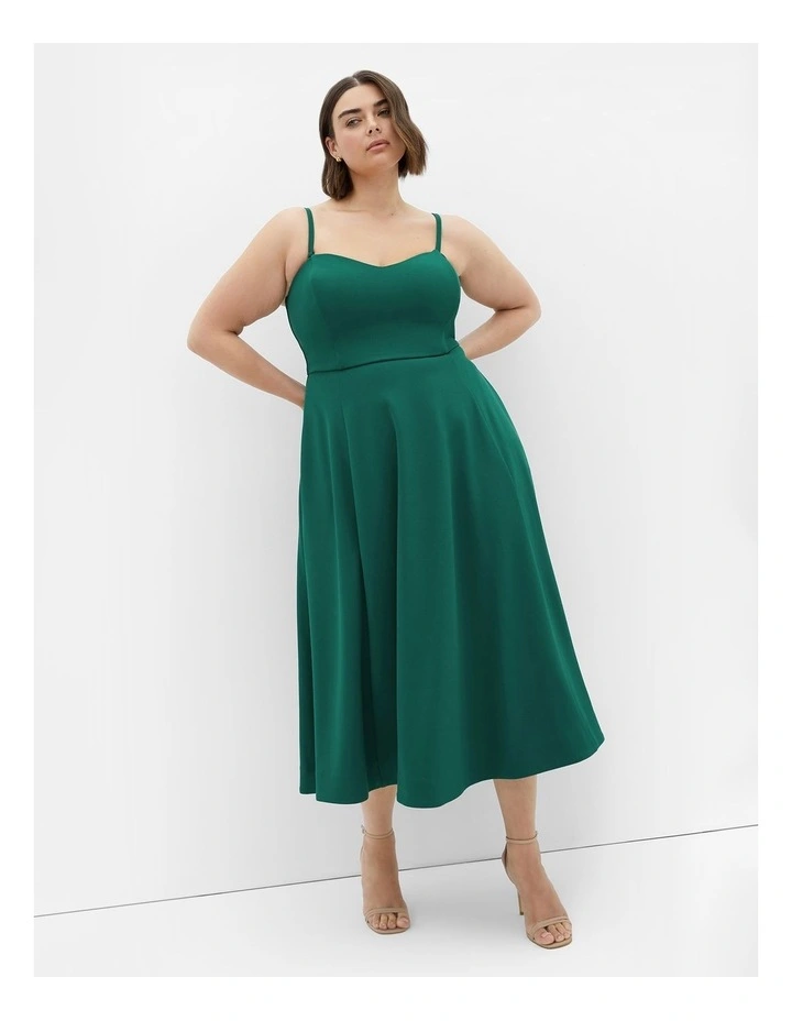 Sweet Flare A Line Dress in Sea Green image 3