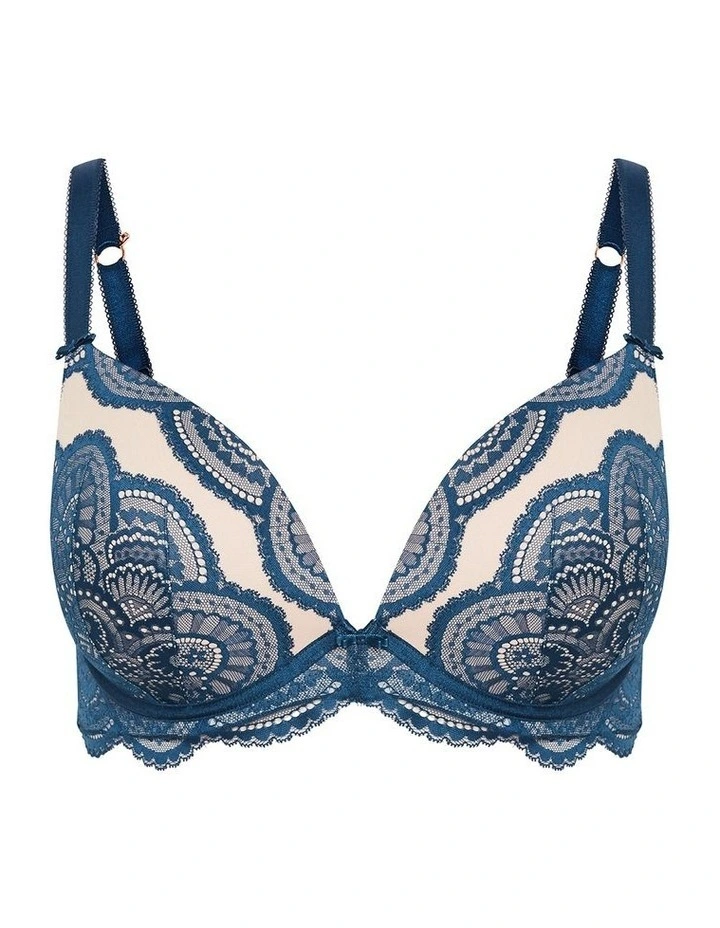 Ophelia Push Up Bra in Green image 3