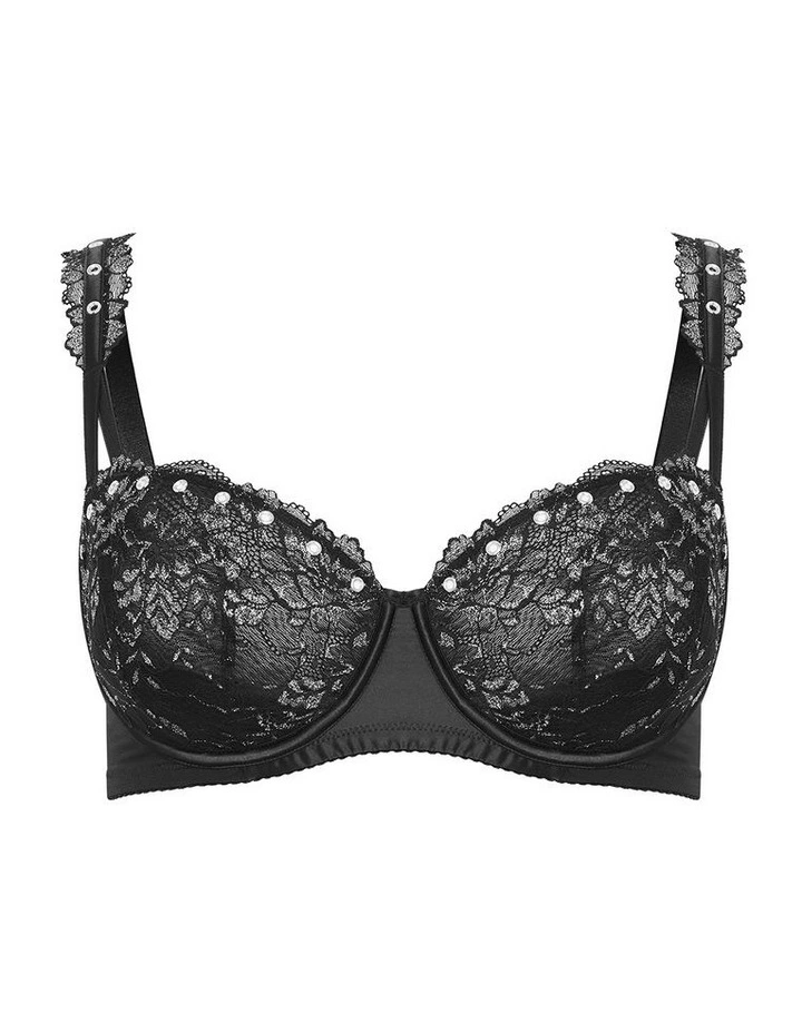 India Balconette Underwire Bra in black image 3