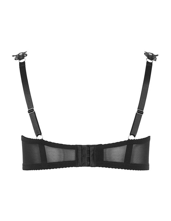 India Balconette Underwire Bra in black image 4
