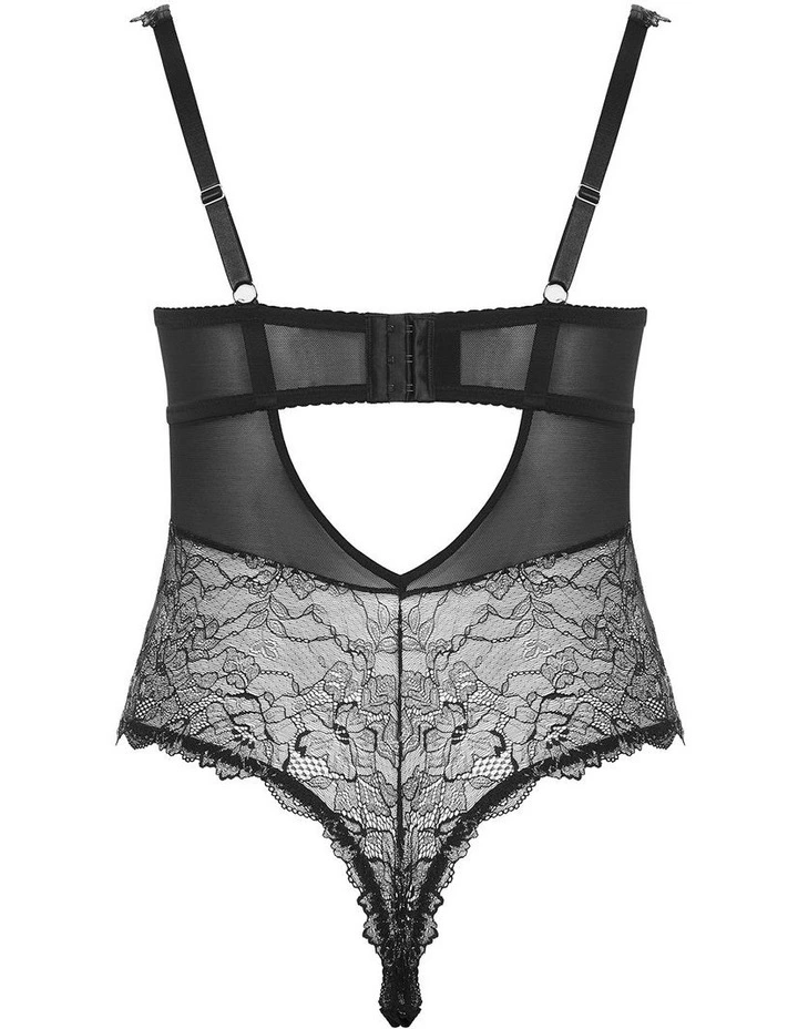 India Underwire Bodysuit in Black image 4