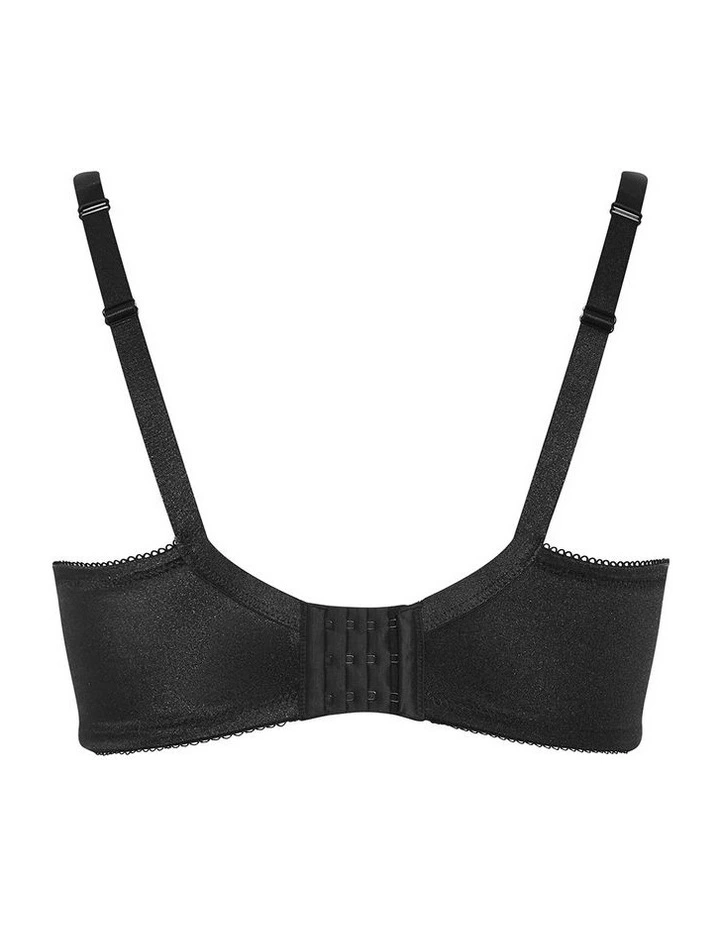 Fifi Dobby Spot Contour Bra in Black image 4