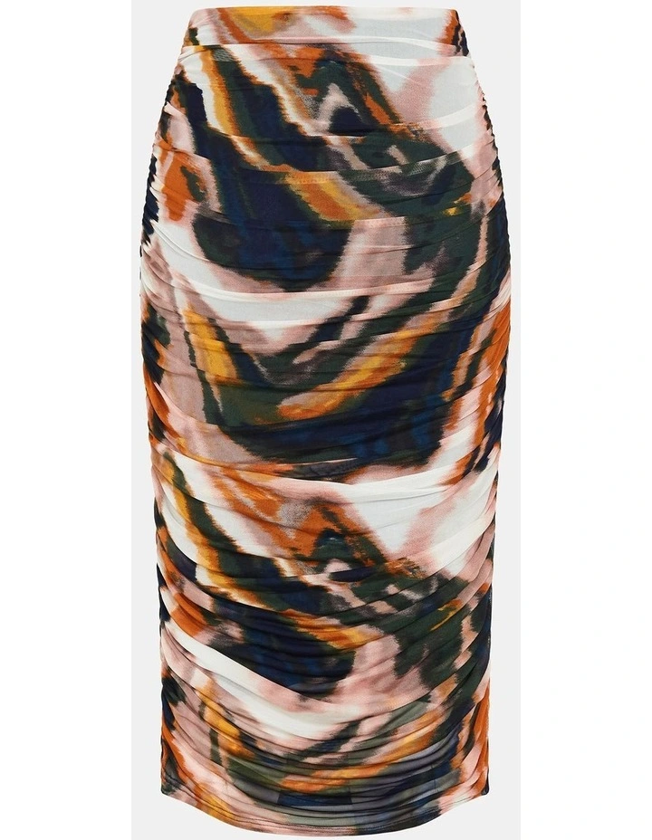 Livia Print Skirt in Multi image 4