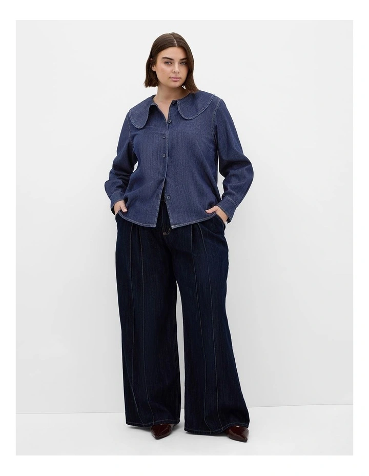 Denim Prairie Shirt in Blue image 1