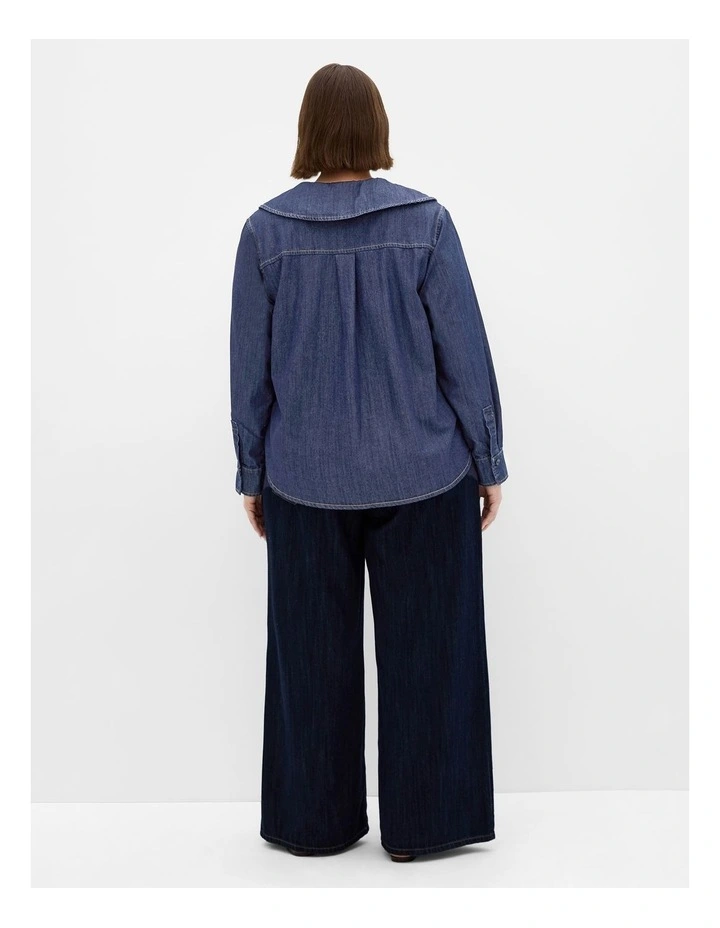 Denim Prairie Shirt in Blue image 2