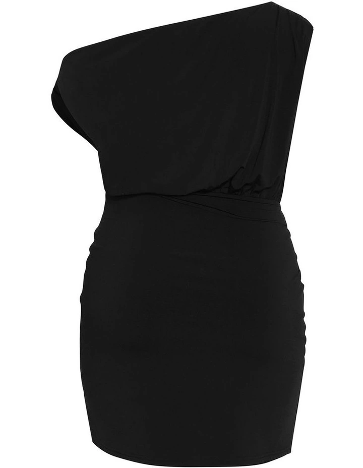Palmer Tie Front Mini Dress in Black image 4