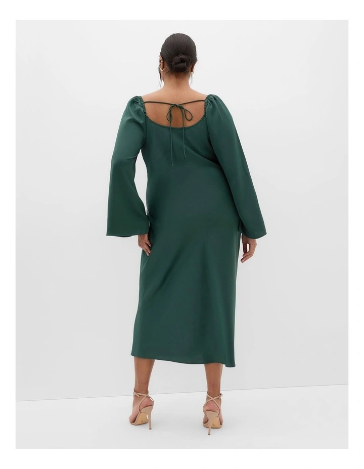 Adelina Long Sleeve Dress in Forest image 2