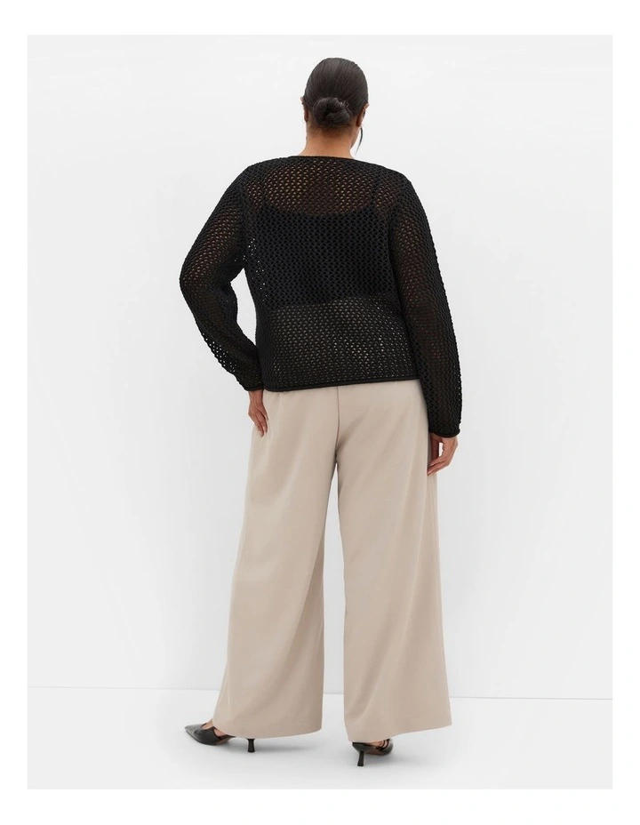 Clara Knit Cardigan in Black image 2