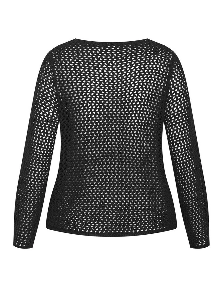 Clara Knit Cardigan in Black image 6