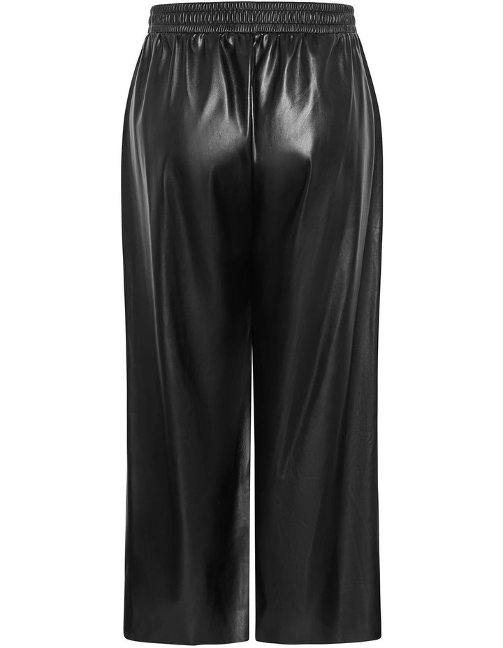 Paxton Faux Leather Pant in Black image 4