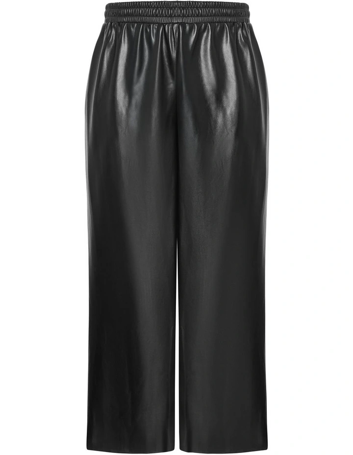 Paxton Faux Leather Pant in Black image 5