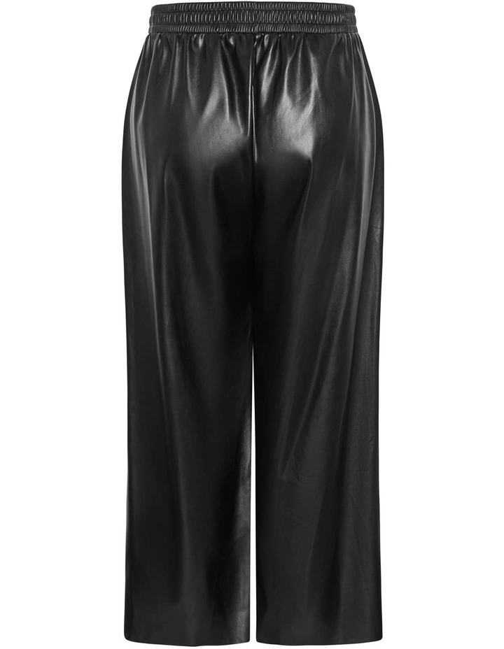 Paxton Faux Leather Pant in Black image 6