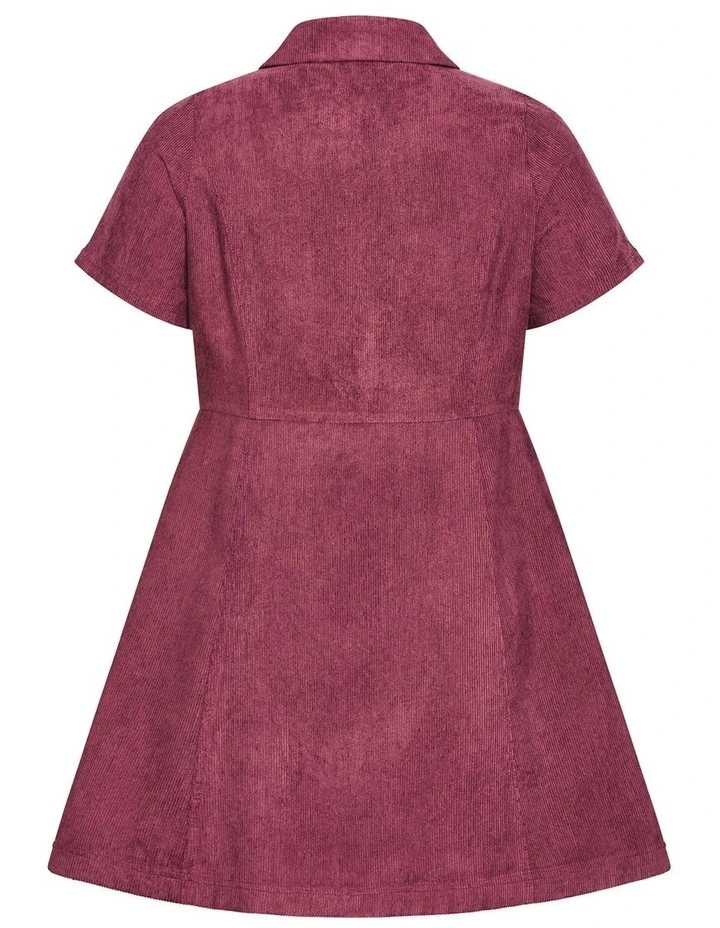 Leia Short Sleeve Mini Dress in Red image 4