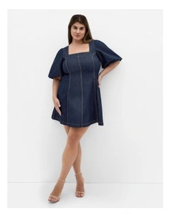 Rodeo Mini Dress in Denim