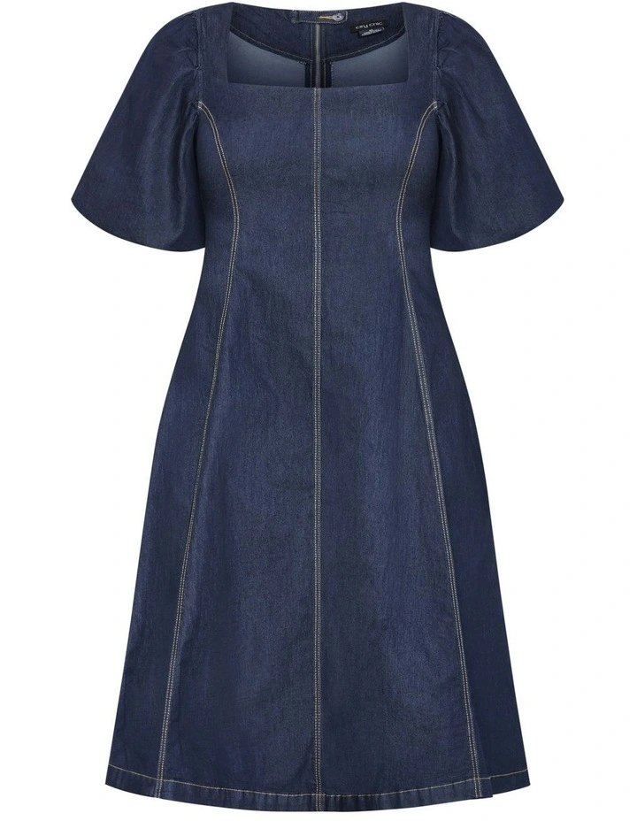 Rodeo Midi Dress in Denim image 5