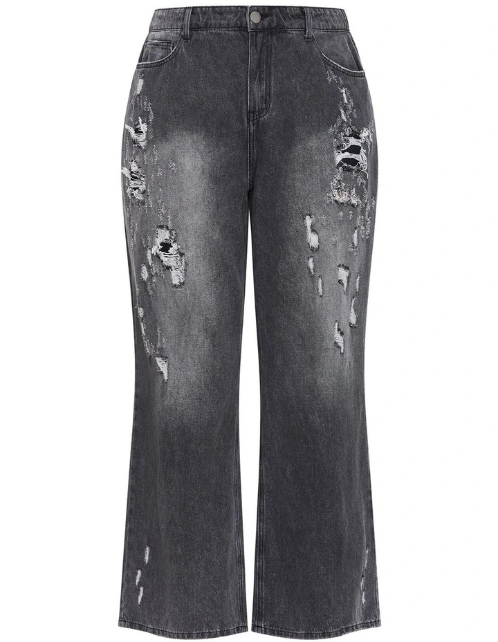 Harley Fit Rodeo Straight Leg Jeans in Grey image 3