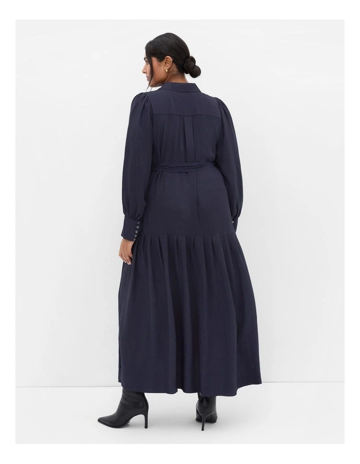 Romie Long Sleeve Maxi Dress in Navy image 2