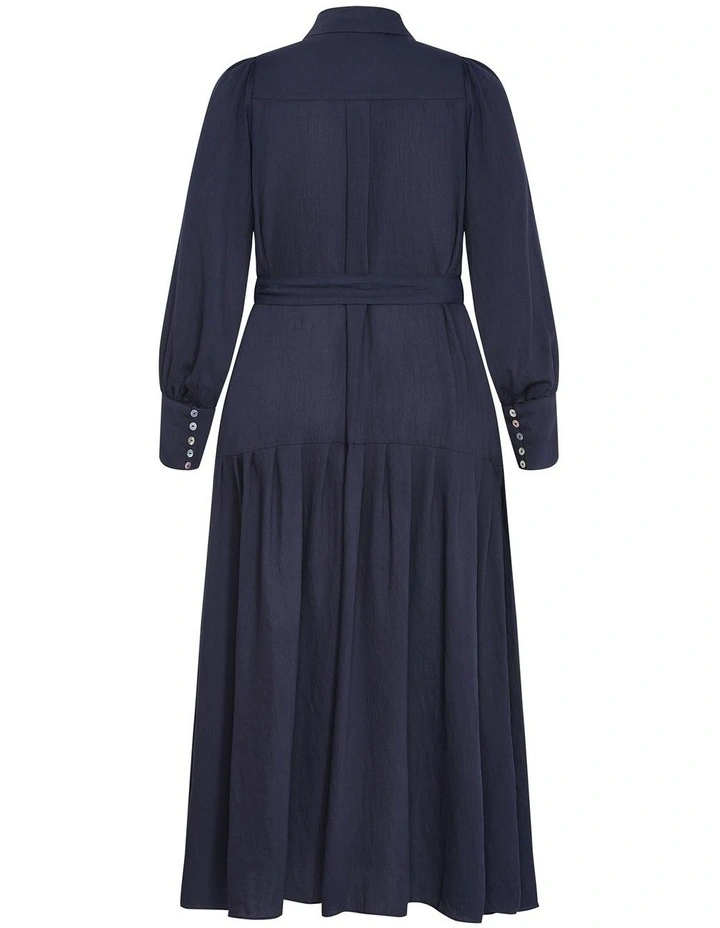 Romie Long Sleeve Maxi Dress in Navy image 4