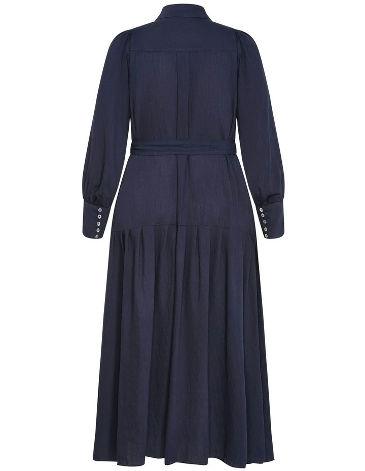 Romie Long Sleeve Maxi Dress in Navy image 6