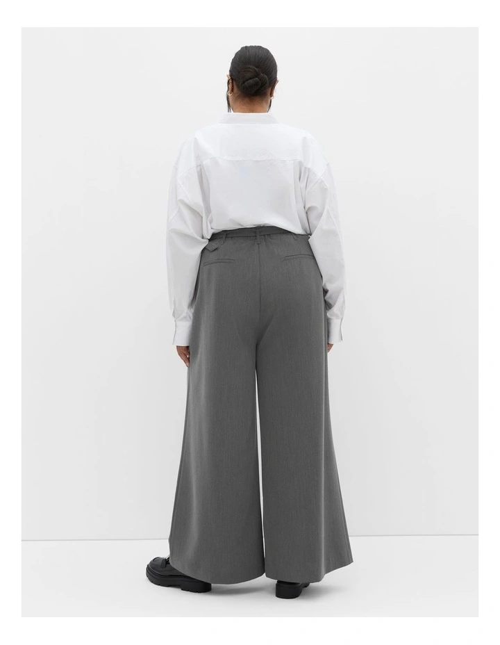 Karla Belted Wide Leg Pant in Grey image 2