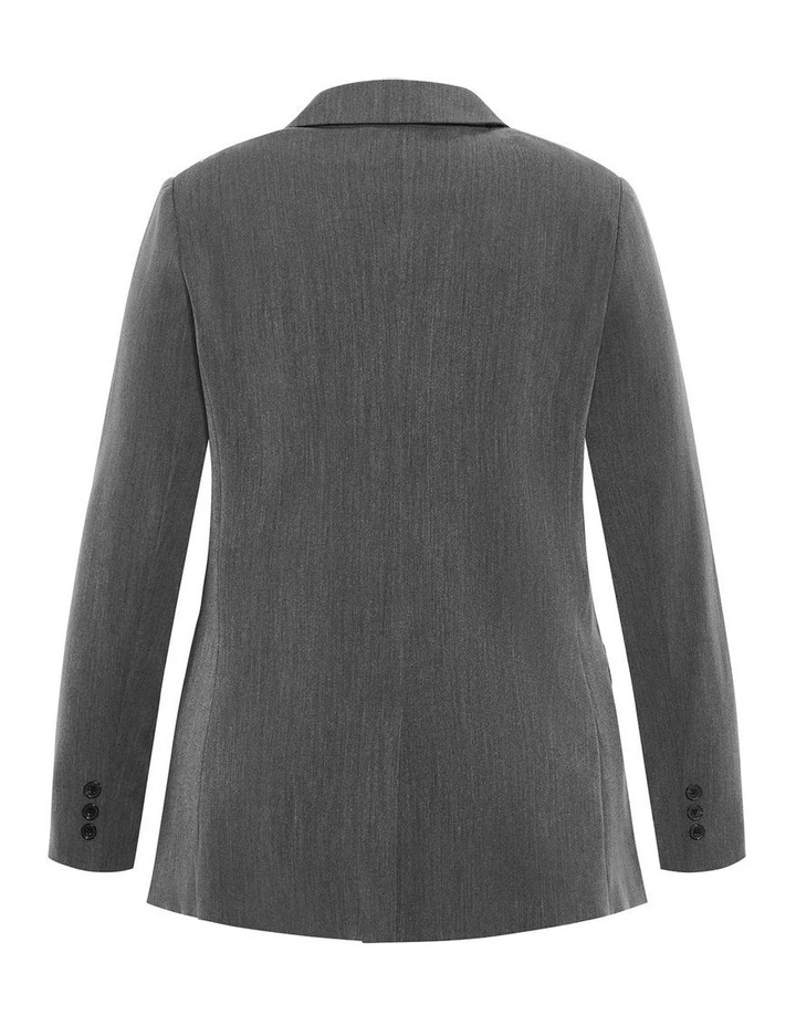 Karla Double Breasted Blazer in Charcoal image 4
