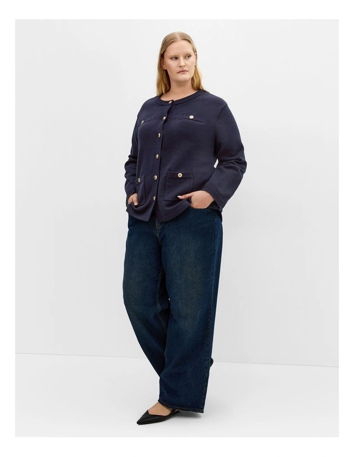 Georgia Cardigan in Navy image 1