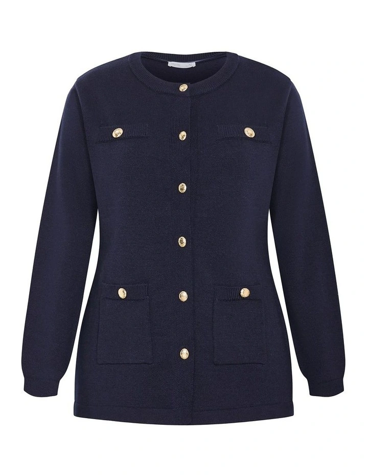Georgia Cardigan in Navy image 3